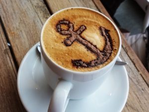 Coffee with anchor